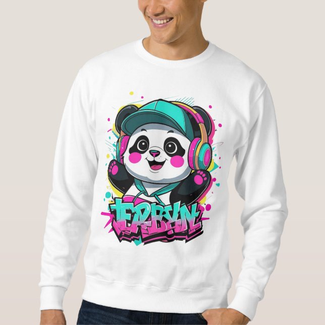 Moletom Urbano ‏ Panda Vibes (Frente)