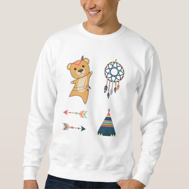 Moletom Ursinho Amarelo-Urso Indiano (Frente)