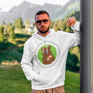 Moletom Urso Bonito com Sorvete e animal divertido