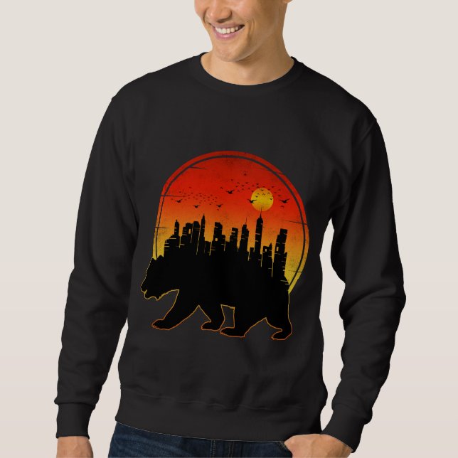Moletom Urso Cidade do Pôr do Sol (Frente)