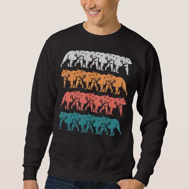 Moletom Urso Cinzento Florestal Animal Retro Bear (Frente)