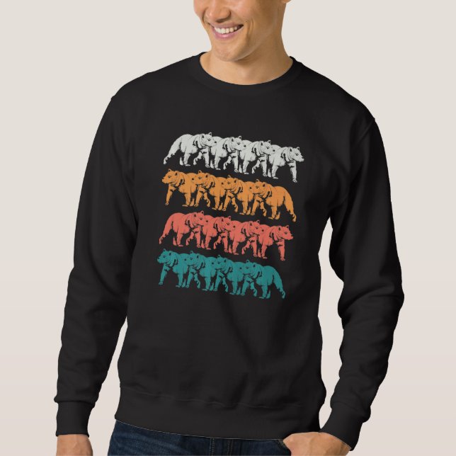 Moletom Urso Cinzento Florestal Animal Retro Bear (Frente)