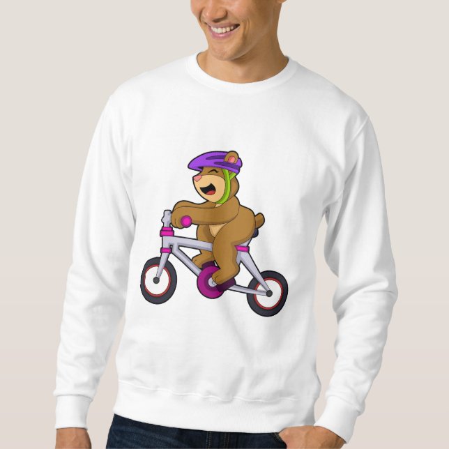 Moletom Urso com Bicicleta e Capacete (Frente)
