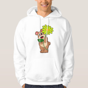 Moletom Urso com flor amarela