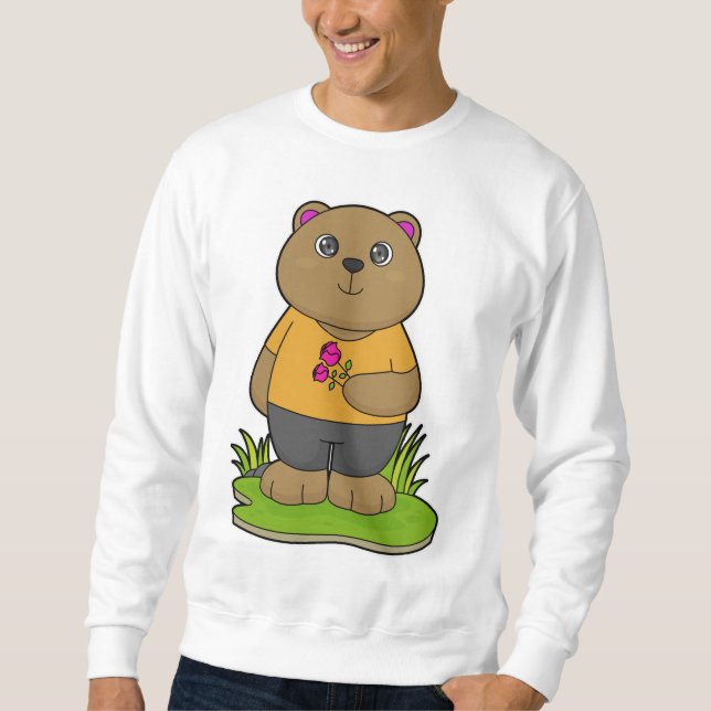 Moletom Urso com Flores (Frente)
