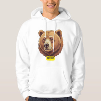 Moletom Urso grizzly. Salto de mel