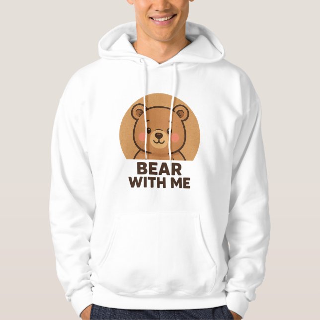 Moletom Urso kawaii de inverno com cachecol (Frente)