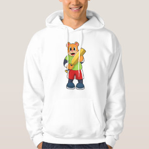 Moletom Urso no Cricket com bastão de Cricket