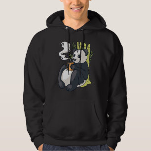 Moletom Urso Panda Fofo com Café Quente Sarcasmo Panda Eng
