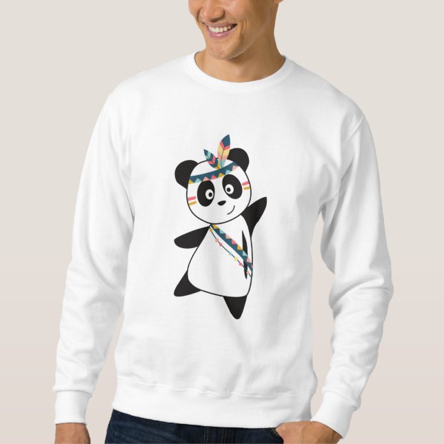 Moletom Urso-Panda Indiano Fashing Ursinho Feather Cuja Fa (Frente)