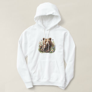Moletom Urso Pardo com Filhotes Prado Floral Vida Selvagem