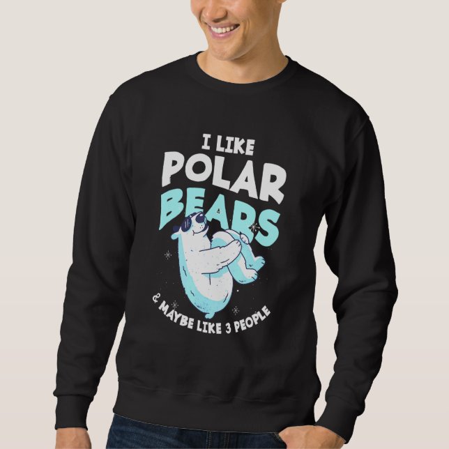 Moletom Urso Polar Fofo Pólo Norte Gelo Animal (Frente)