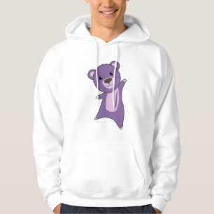 Moletom Urso Roxo Corante Animais Corados