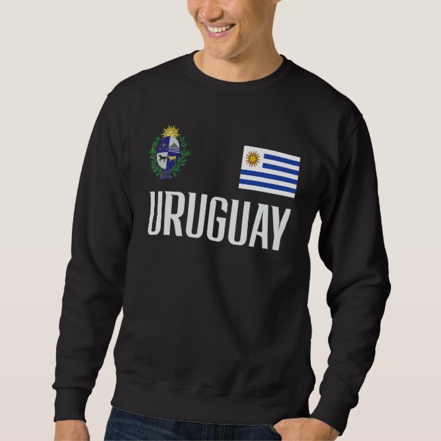 Moletom Uruguai Flag Futebol Fan Men (Frente)
