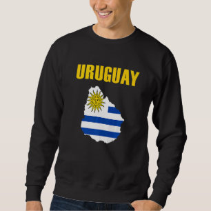 Moletom Uruguai Uruguaio mapa do Uruguai Bandeira do Urugu