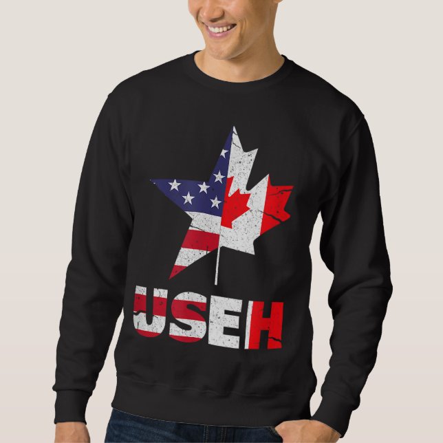 Moletom US EH Funny Canada Flag Americano (Frente)