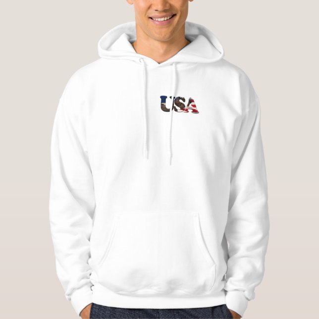 Moletom US FLAG & EAGLE Hoodie estilo EUA (Frente)
