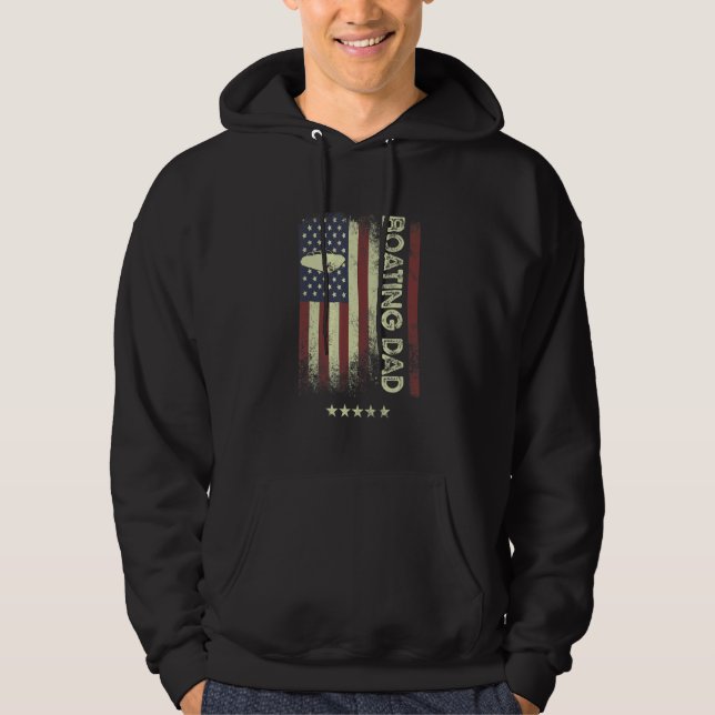 Moletom USA American Flag  Boating Dad 1 (Frente)