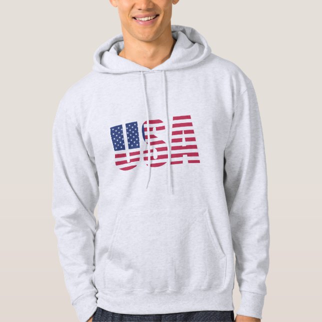 Moletom USA Estrelas e Listras - Espírito American (Frente)