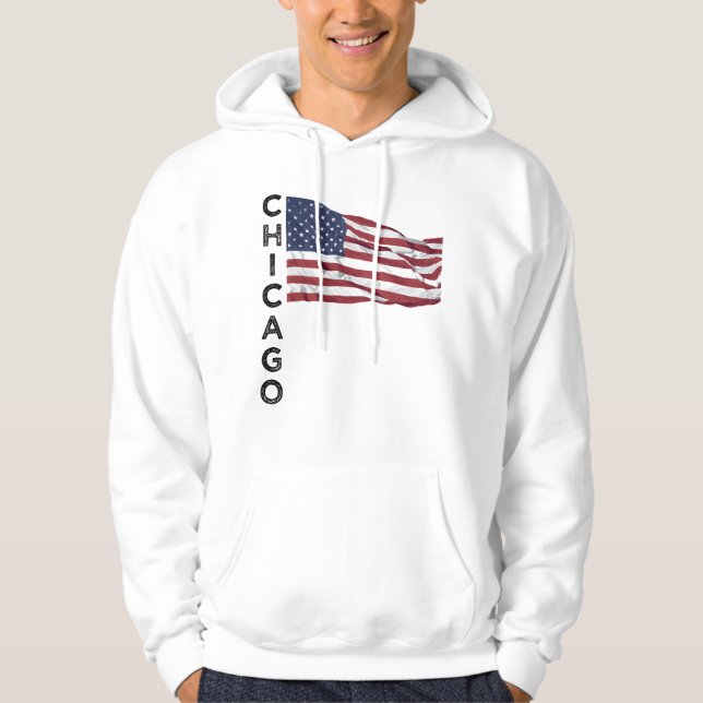 Moletom USA flag American pride United States patriot (Frente)