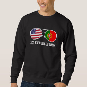 Moletom Usa Portugal Flag Sunvidros Portugueses Americanos