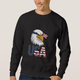Moletom USA Tshirt Patriotic Kids Eagle American Men Women