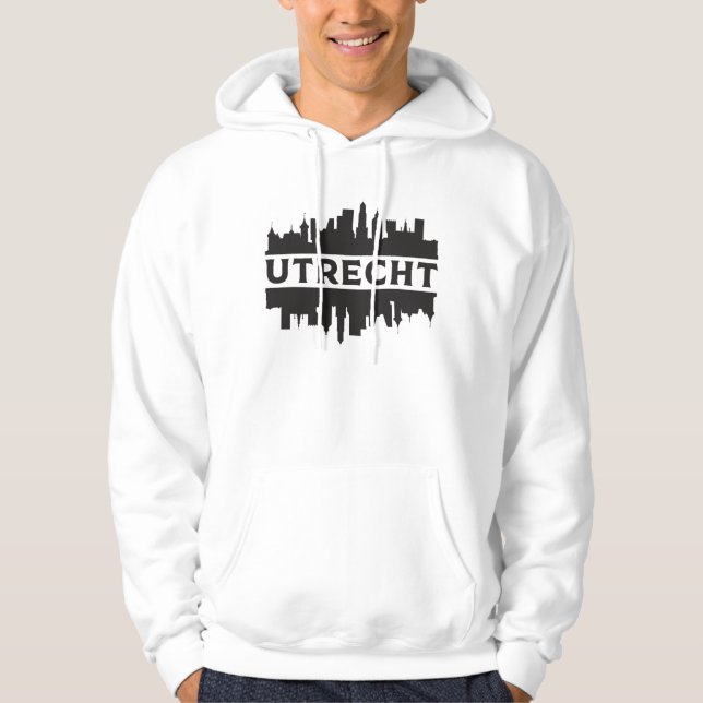 Moletom Utrecht City Cityscape Skyline Viagem Funny Gift (Frente)