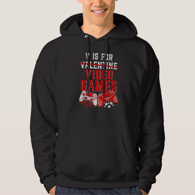 Moletom V é para Videos games Gamer Gift Men (Frente)