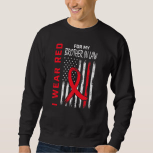 Moletom Vá Vermelho Irmão Do Cunhado Conscientização Doenç