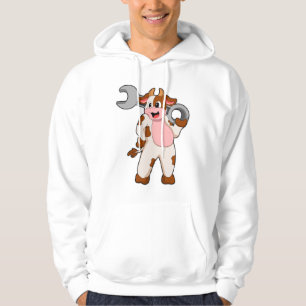 Moletom Vaca como mecânica com chave inglesa