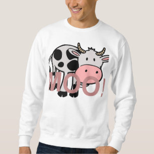 Moletom vaca-desenhos animados do MOO