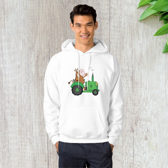 Moletom Vaca Dirigindo um Trator (Criador carregado)