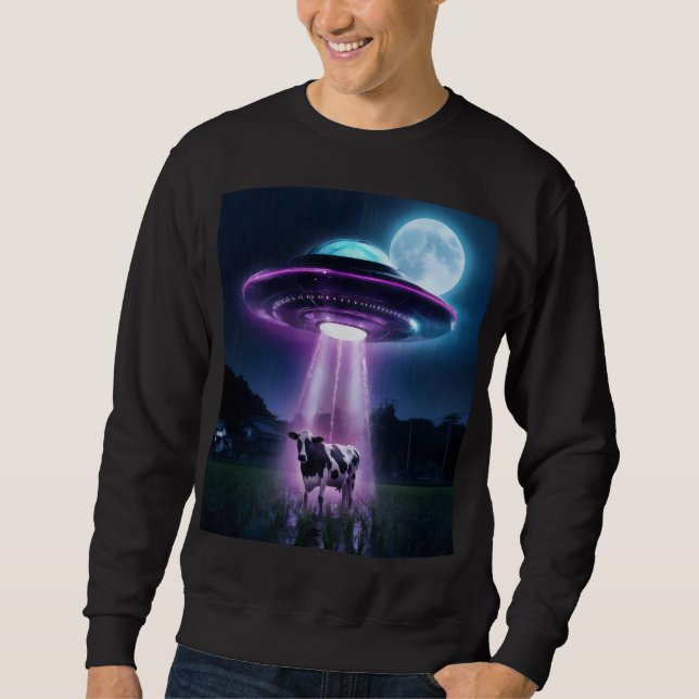 Moletom Vaca encontra aliens. (Frente)