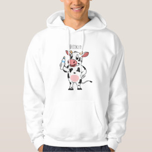 Moletom Vaca feliz com cartum de mamadeira