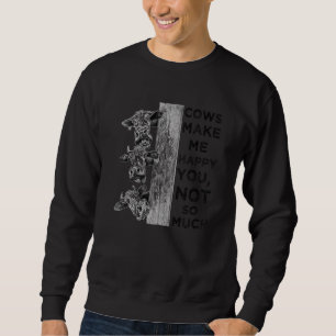 Moletom Vaca Legal Para Homens Mulheres Fazendeiro de Vaca