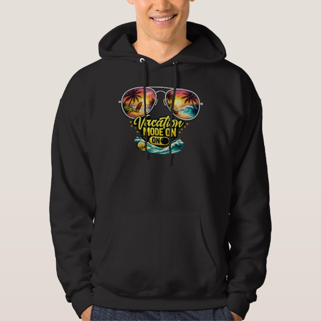 Moletom Vacation Mode On Feels Like Tropical Resort Hoodie (Frente)