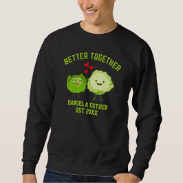 Moletom Valentine BETTER TOGETHER Cute Cabbage Couples