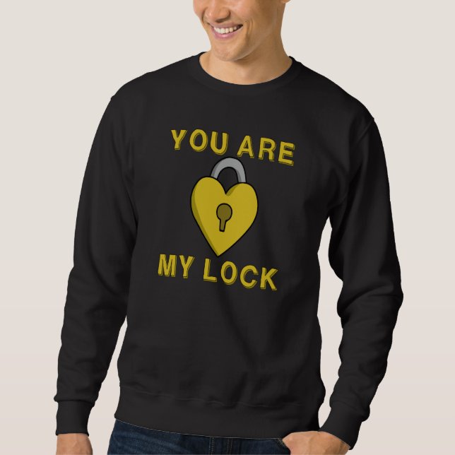Moletom Valentine's Day I am Your Key You're My Lock Coupl (Frente)