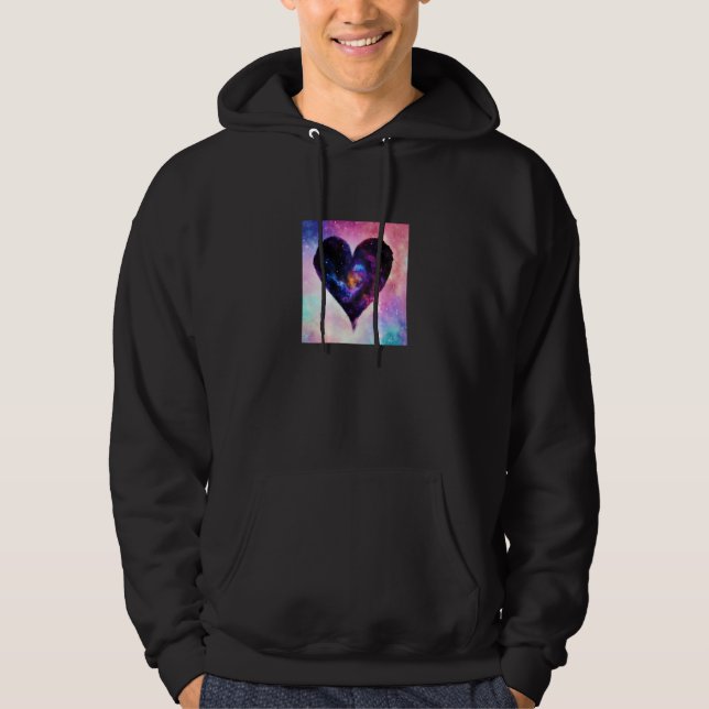 Moletom Valentine's Day Love Heart Galaxy Girlfriend Fianc (Frente)