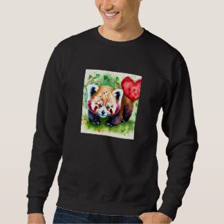 Moletom Valentine's Day Love Heart Red Panda Girlfriend Fi