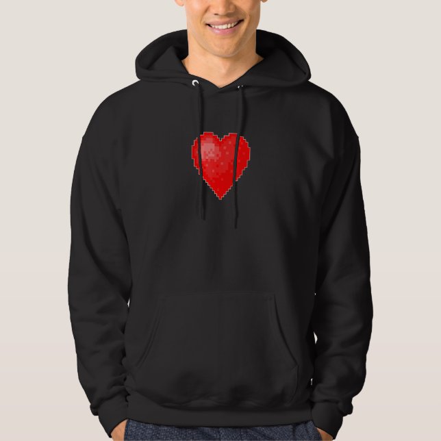 MOLETOM VALENTINE'S RETRO 8 BIT HEART (Frente)
