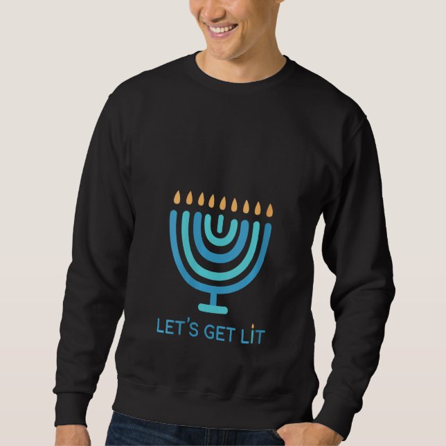 Moletom Vamos De Mulheres Deixam Menorah Judaica Engraçada (Frente)