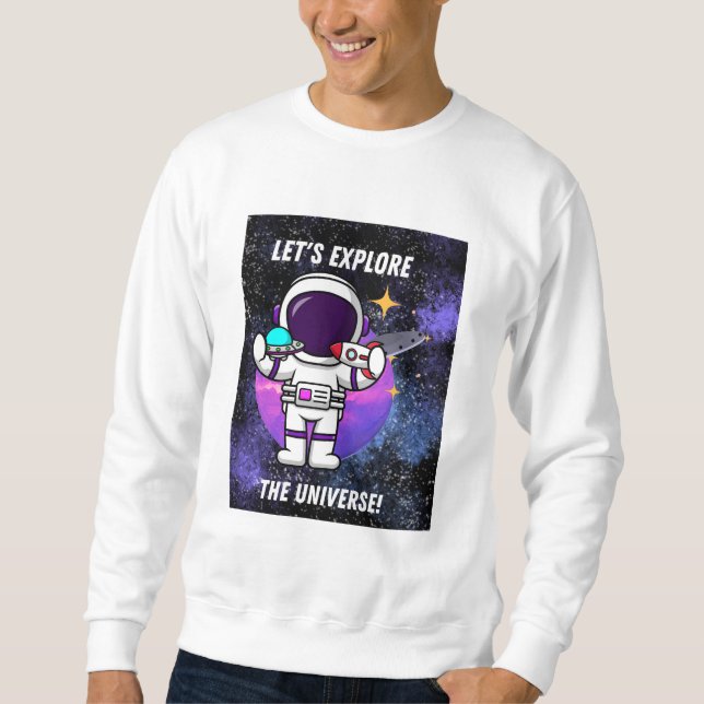 Moletom Vamos explorar o universo (Frente)