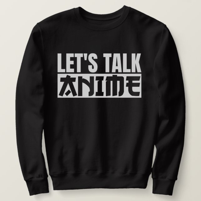 Moletom Vamos Falar de Animes (Frente do Design)