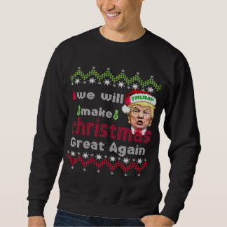 Moletom Vamos Fazer Excelente De Natal Novamente Trump