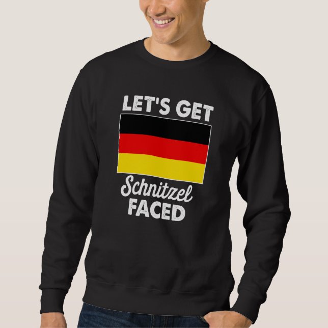 Moletom Vamos Ficar com Cara de Schnitzel Bandeira Alemã (Frente)