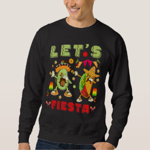 Moletom Vamos Fiesta Dabbing Avocado E Tacos Cinco De Mães