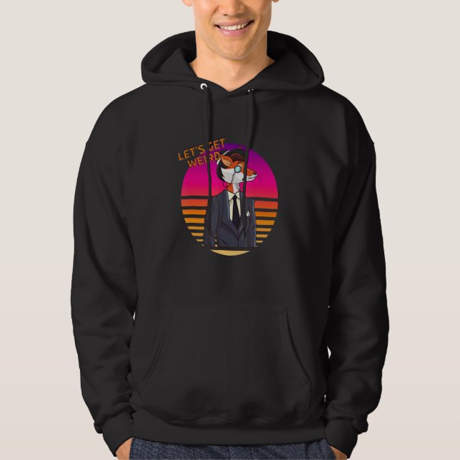 Moletom Vamos Ser Uma Raposa De Hipster Estranha Em Fato C (Frente)