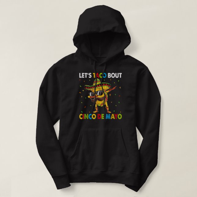 Moletom Vamos Taco Bout Cinco De Mayo Dabbing Taco Mexican (Frente do Design)