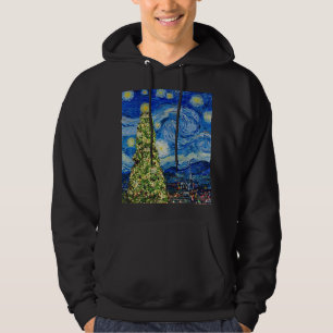 Moletom Van Gough Starry Night - Hoodie da Árvore de Natal